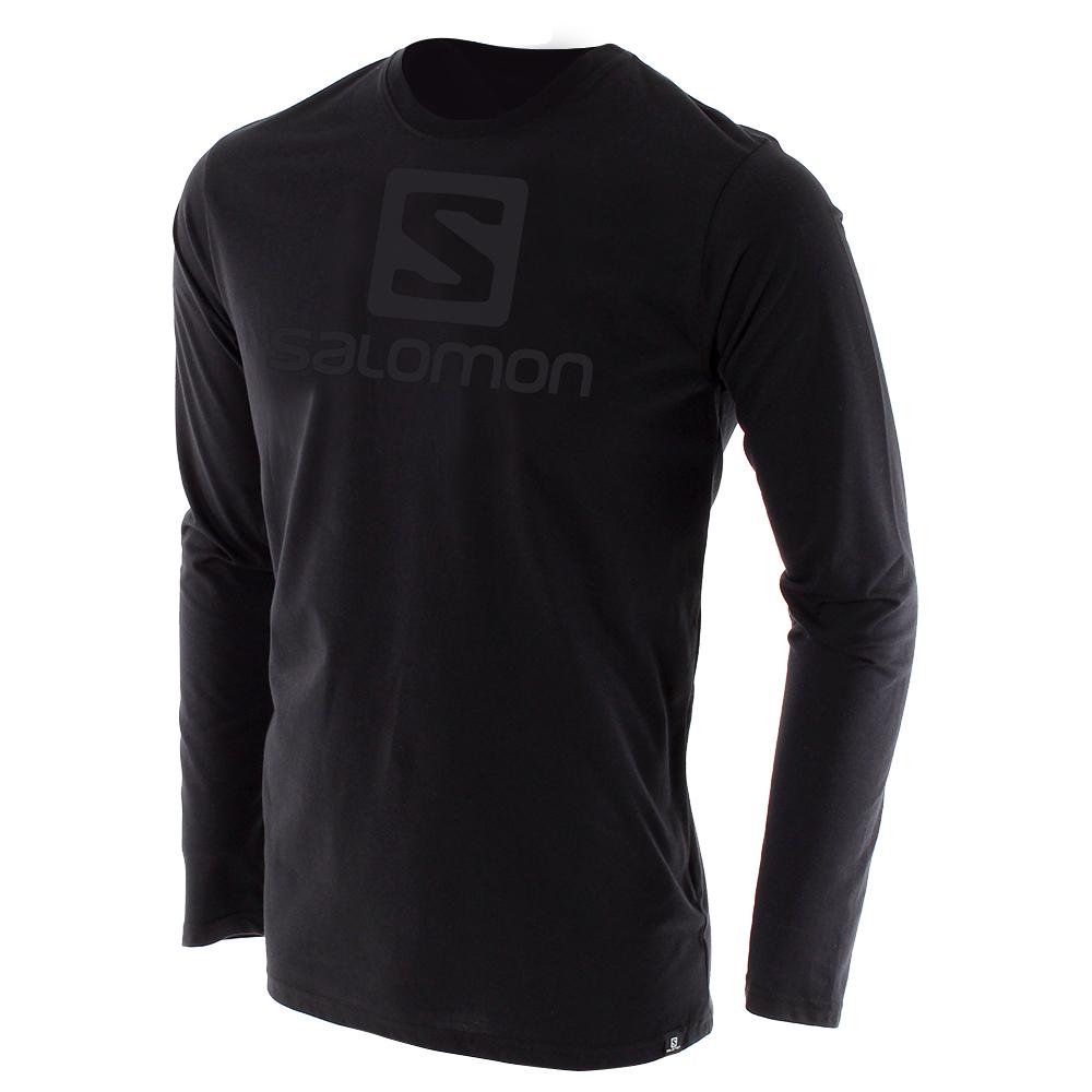 Tops Salomon Hombre Negras - Salomon Argentina ACHIEVE LS M,230648-CIL